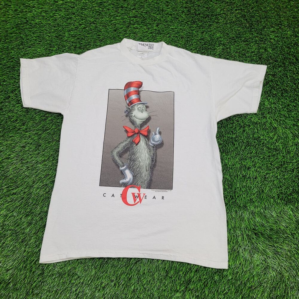 Vintage 1997 Cat in the Hat Shirt Medium 20x27 Dr-Suess USA